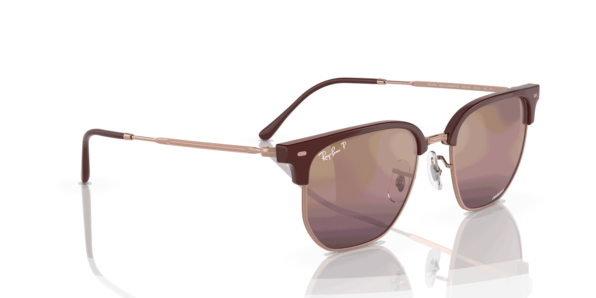 [Gold/Red Lenses, Polished Bordeaux On Rose Gold Frame]
