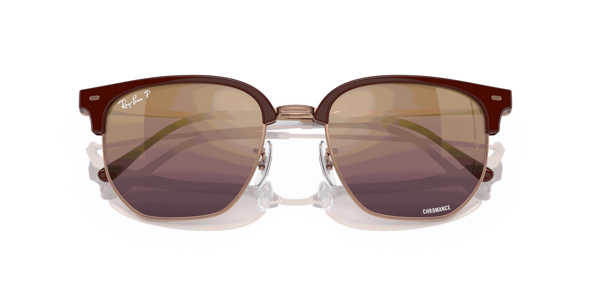 [Gold/Red Lenses, Polished Bordeaux On Rose Gold Frame]
