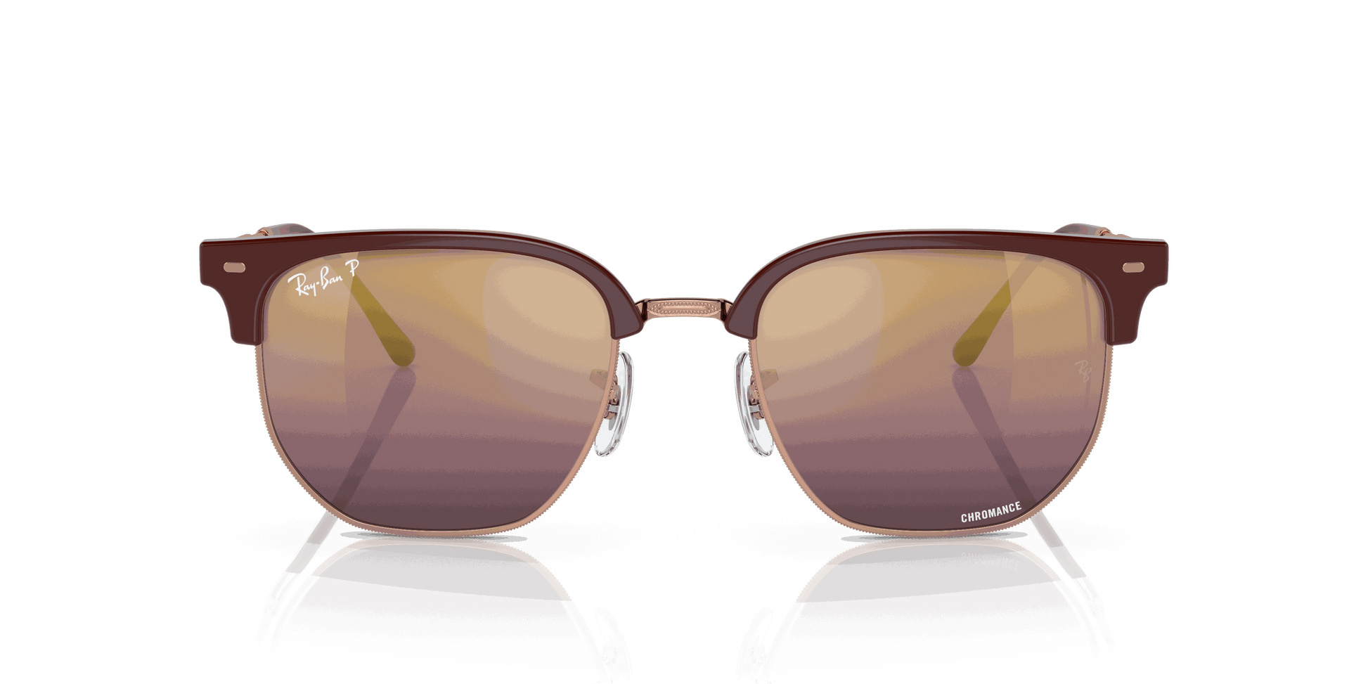 [Gold/Red Lenses, Polished Bordeaux On Rose Gold Frame]