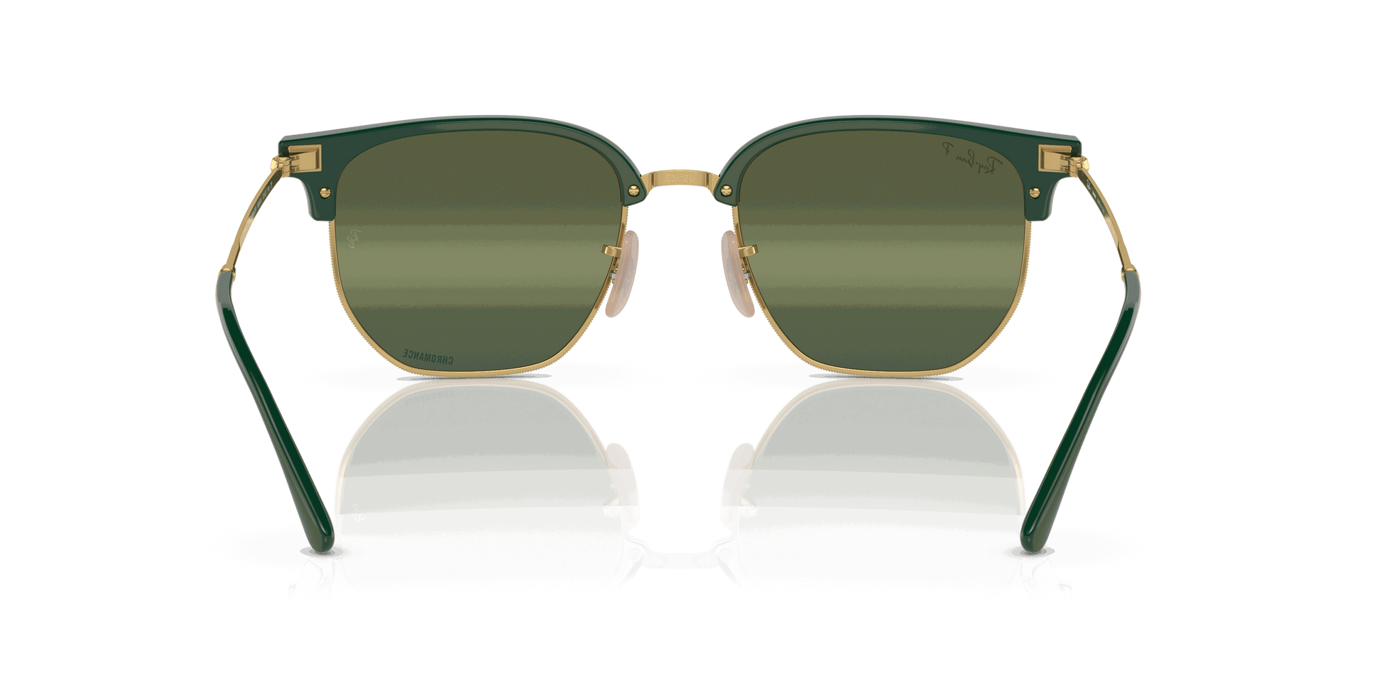[Silver/Green Lenses, Polished Green On Gold Frame]