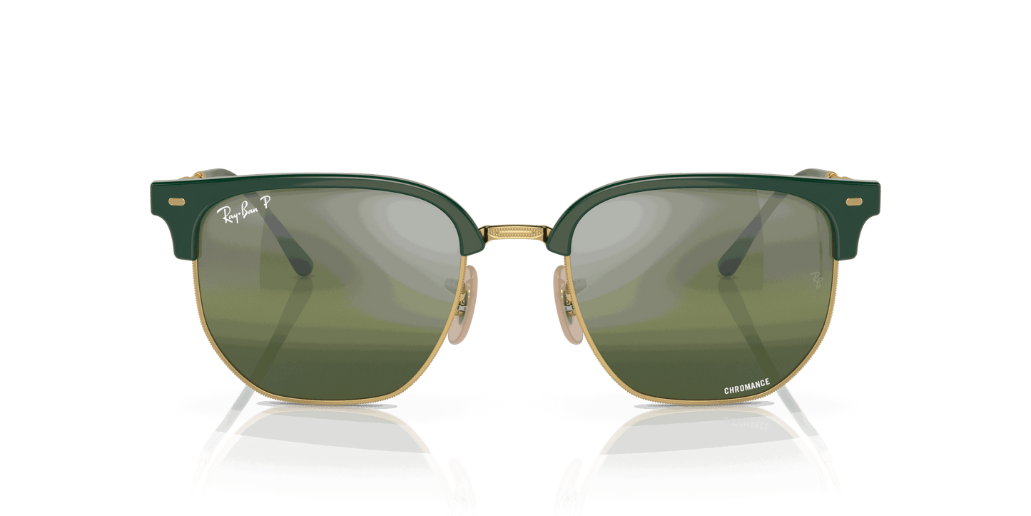 [Silver/Green Lenses, Polished Green On Gold Frame]