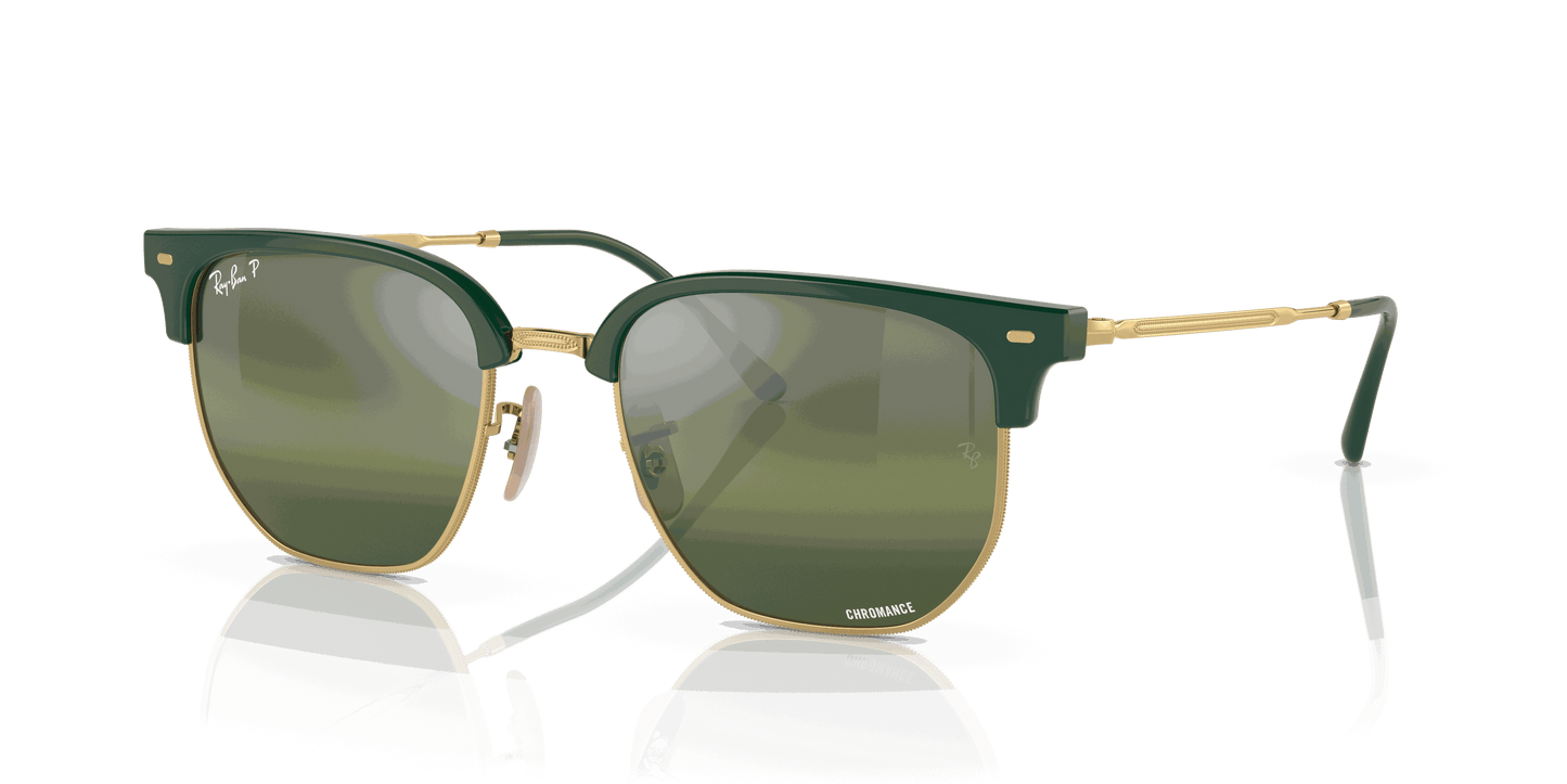 [Silver/Green Lenses, Polished Green On Gold Frame]