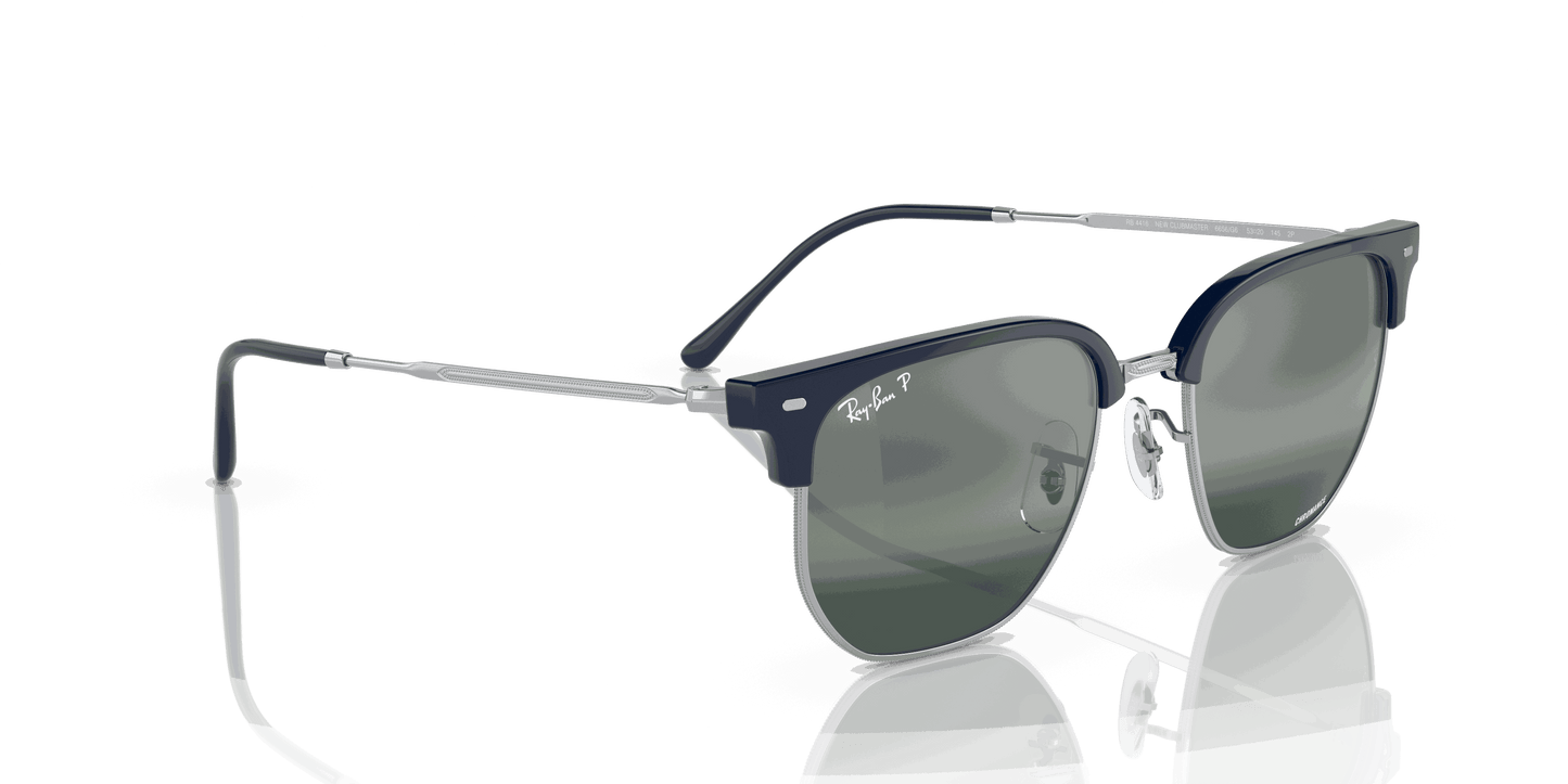 [Silver/Blue Lenses, Polished Blue On Silver Frame]