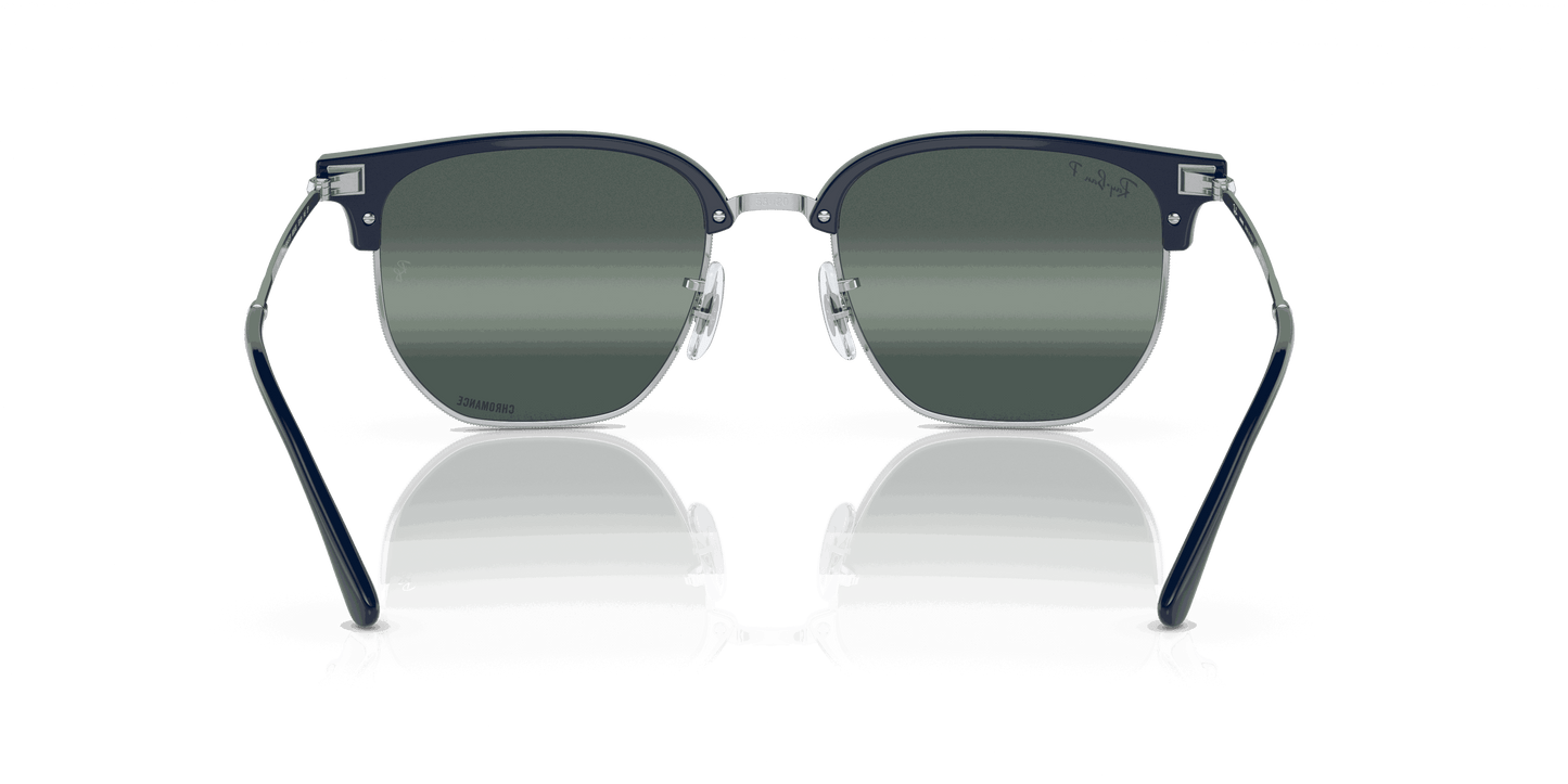 [Silver/Blue Lenses, Polished Blue On Silver Frame]
