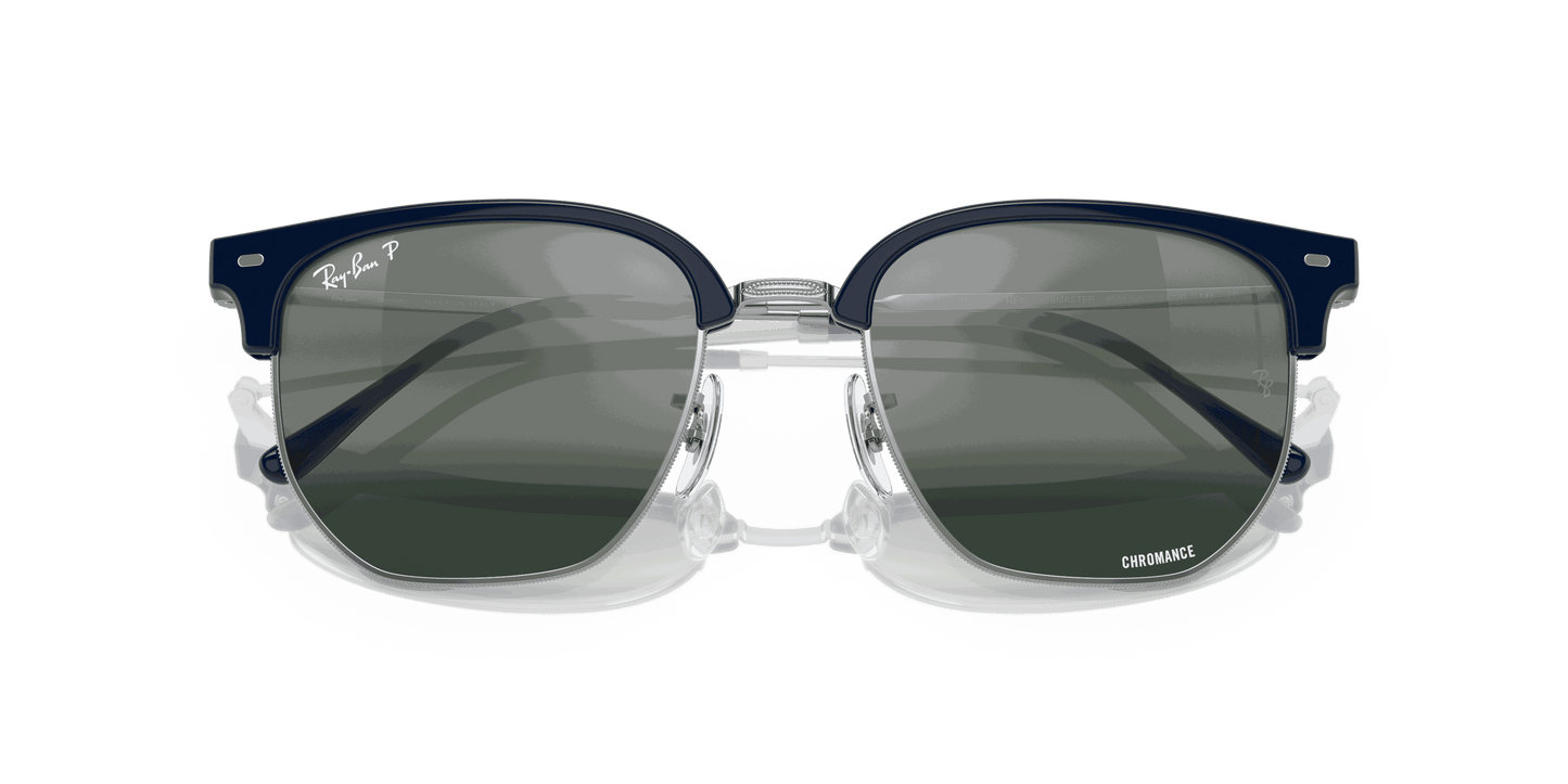 [Silver/Blue Lenses, Polished Blue On Silver Frame]