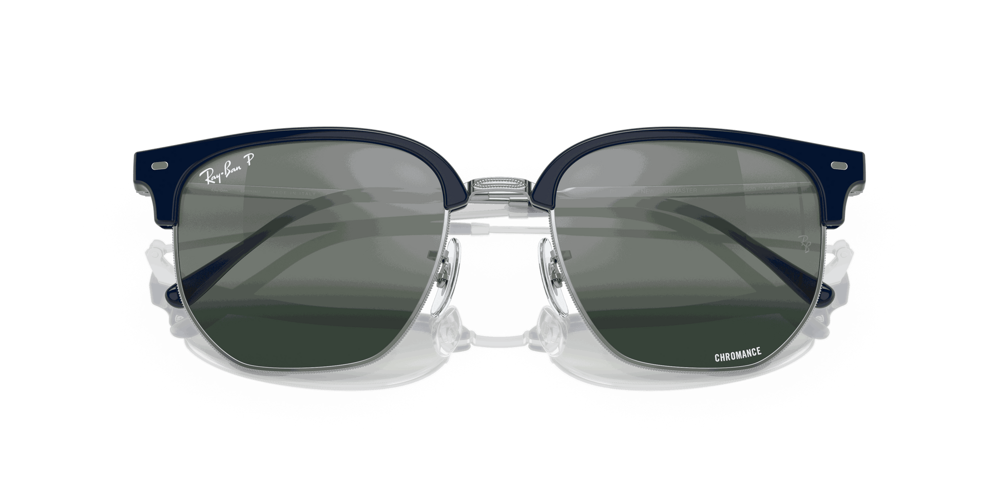 [Silver/Blue Lenses, Polished Blue On Silver Frame]