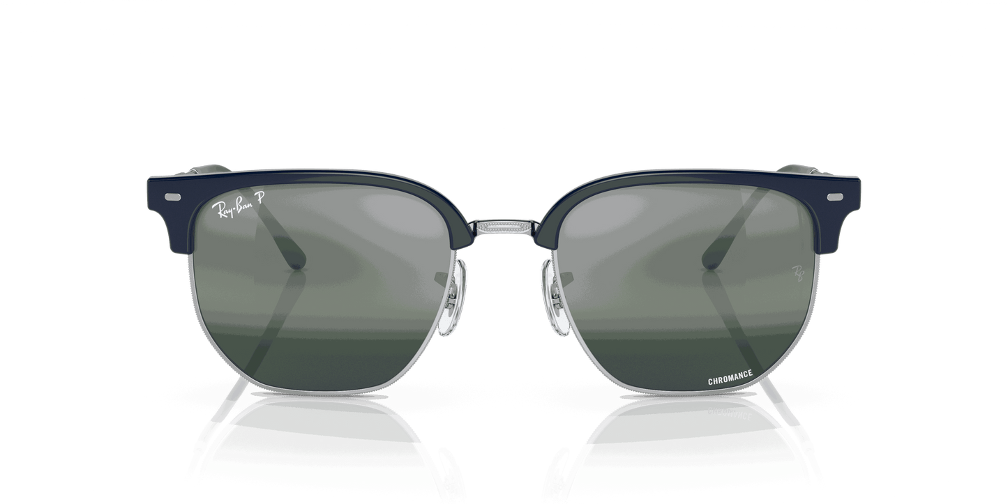 [Silver/Blue Lenses, Polished Blue On Silver Frame]