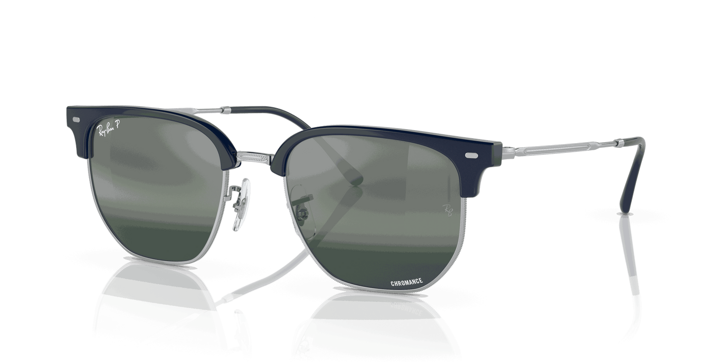[Silver/Blue Lenses, Polished Blue On Silver Frame]