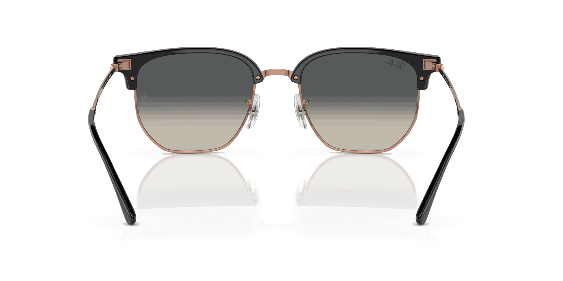 [Grey Lenses, Polished Dark Grey On Rose Gold Frame]