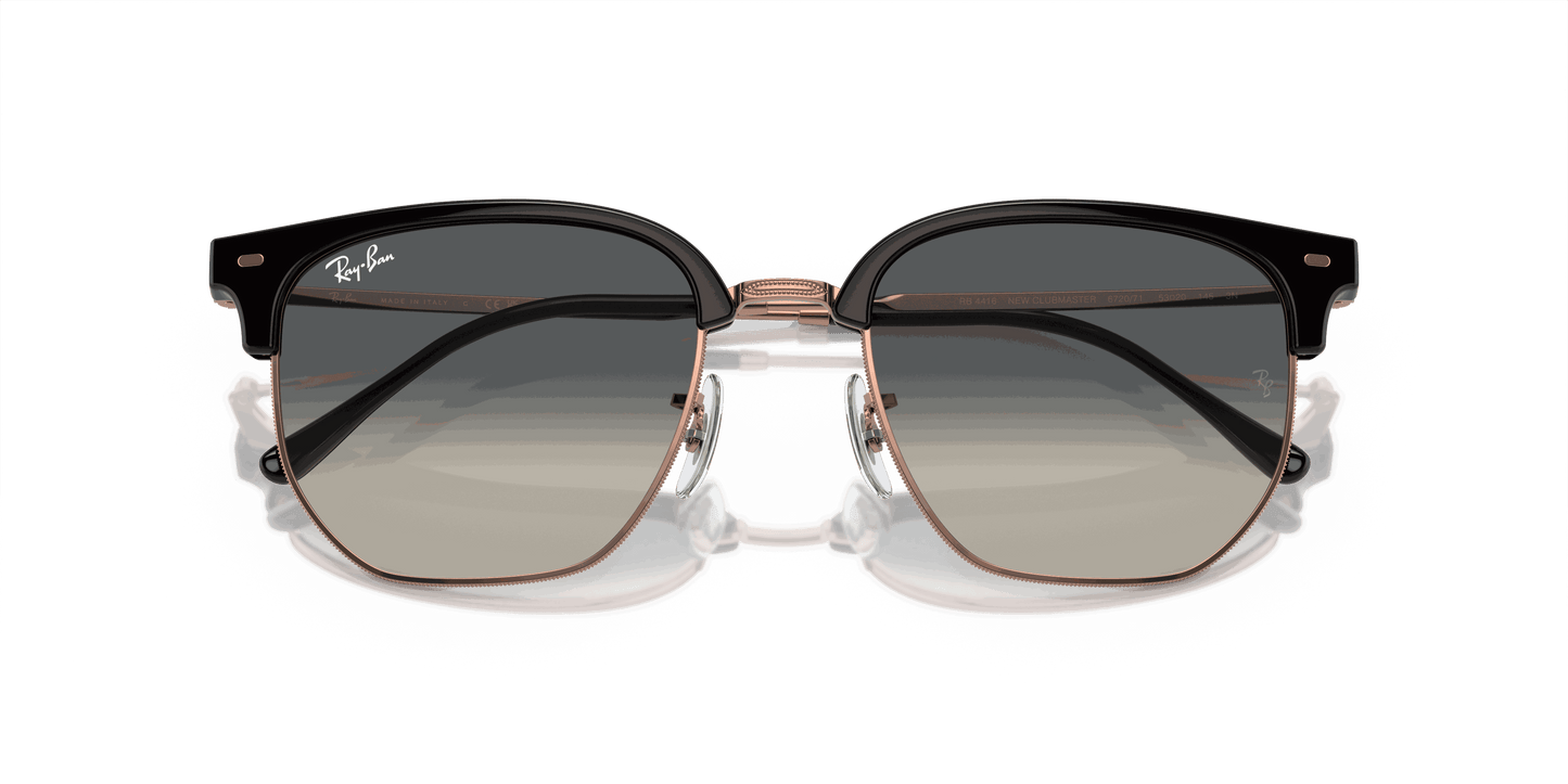 [Grey Lenses, Polished Dark Grey On Rose Gold Frame]
