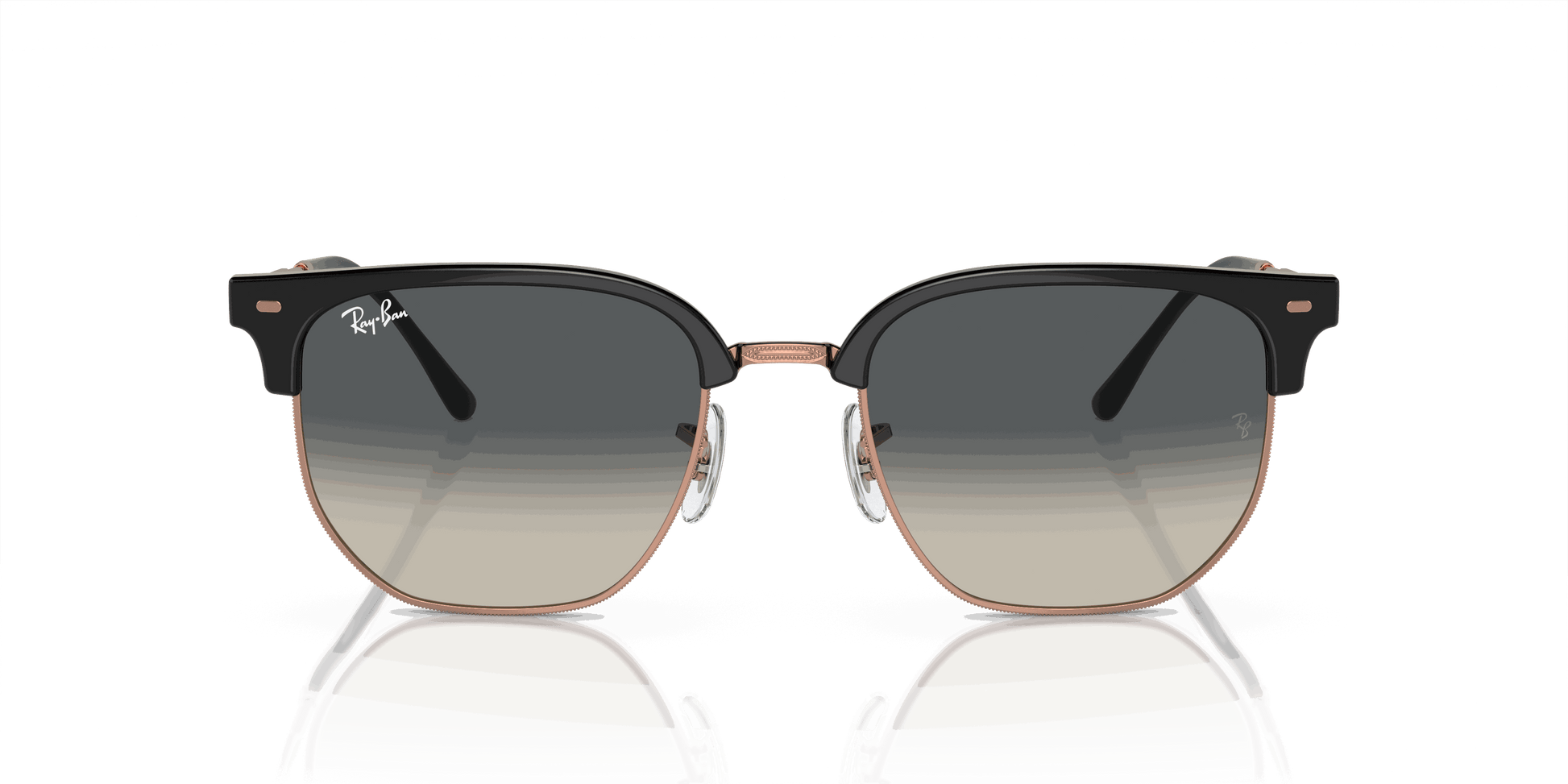 [Grey Lenses, Polished Dark Grey On Rose Gold Frame]