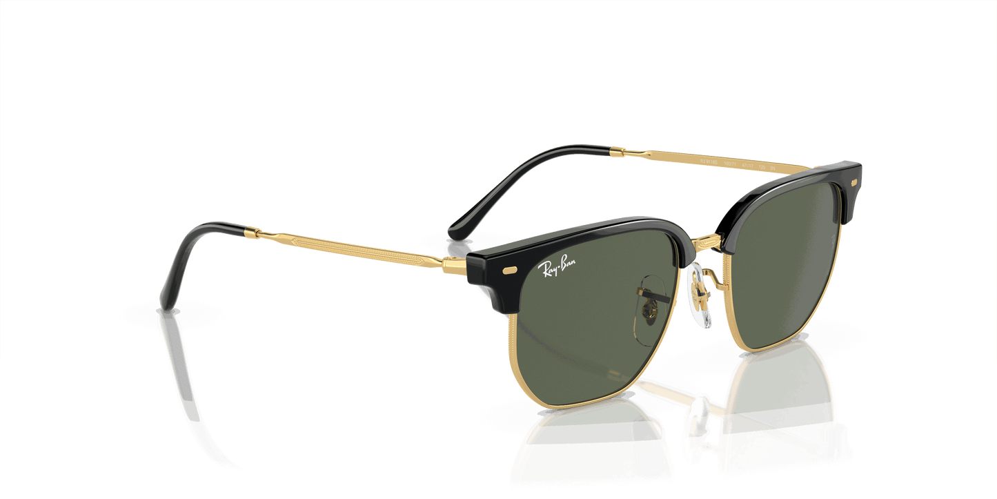 [Dark Green Lenses, Polished Black On Gold Frame]