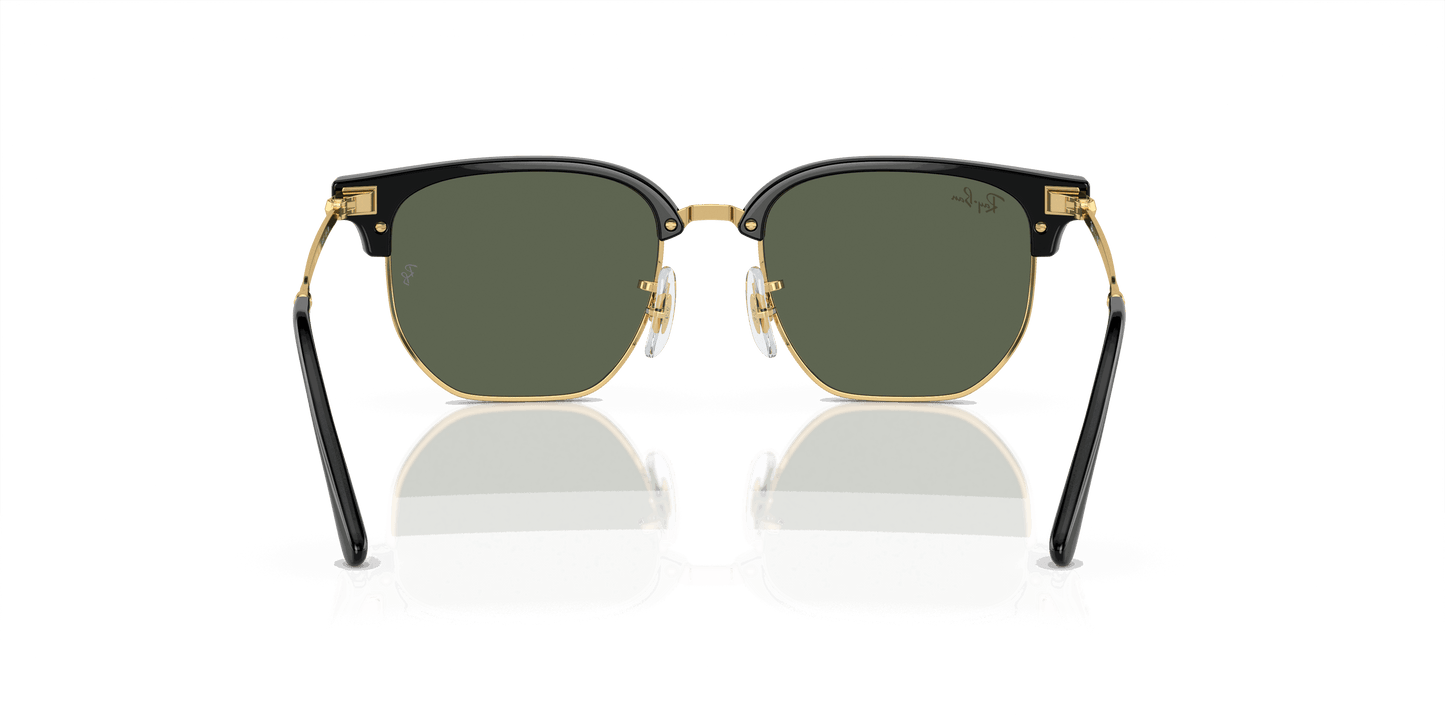 [Dark Green Lenses, Polished Black On Gold Frame]