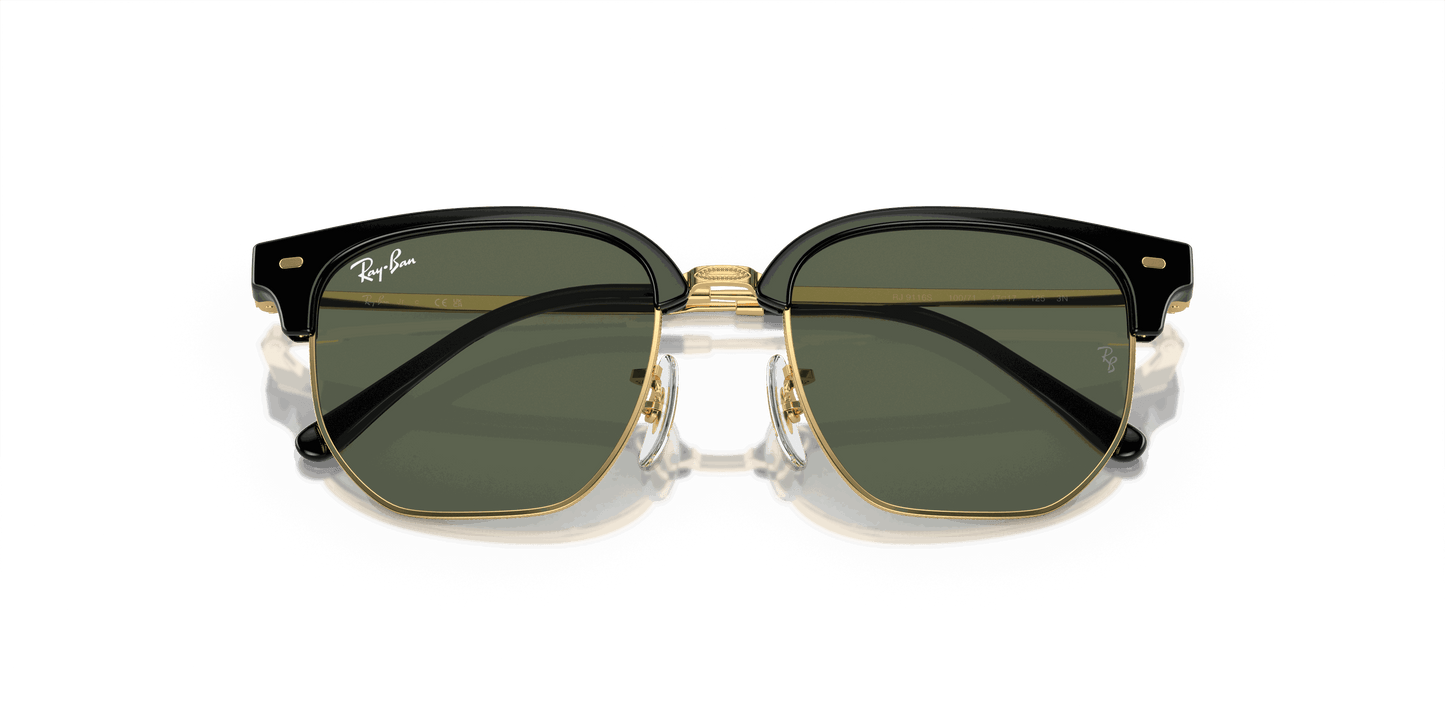 [Dark Green Lenses, Polished Black On Gold Frame]