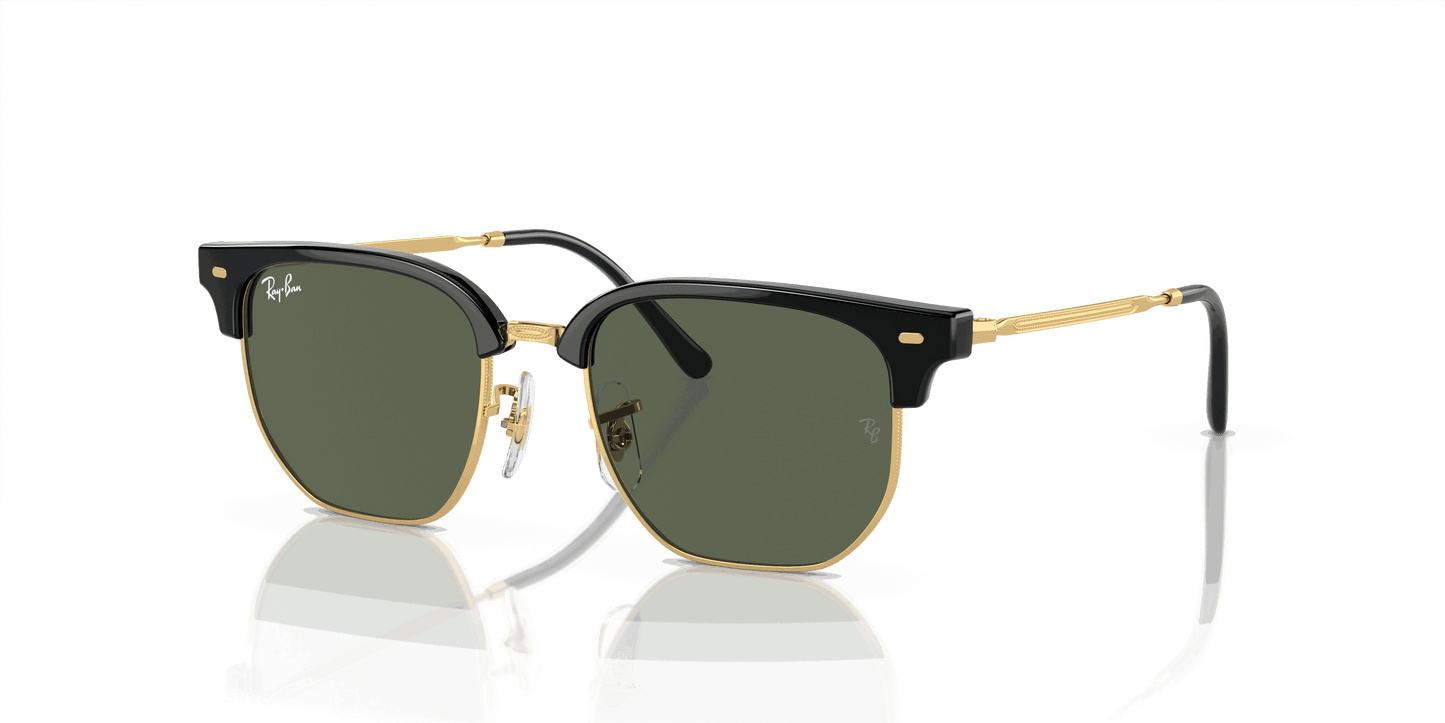 [Dark Green Lenses, Polished Black On Gold Frame]