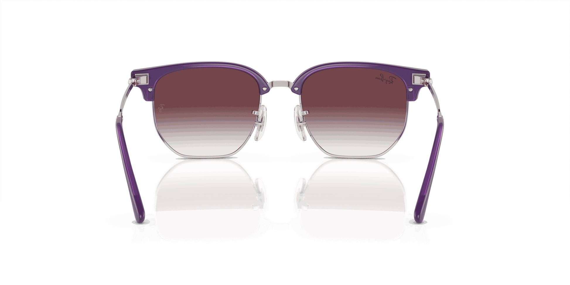 [Grey/Violet Lenses, Polished Opal Violet On Silver Frame]