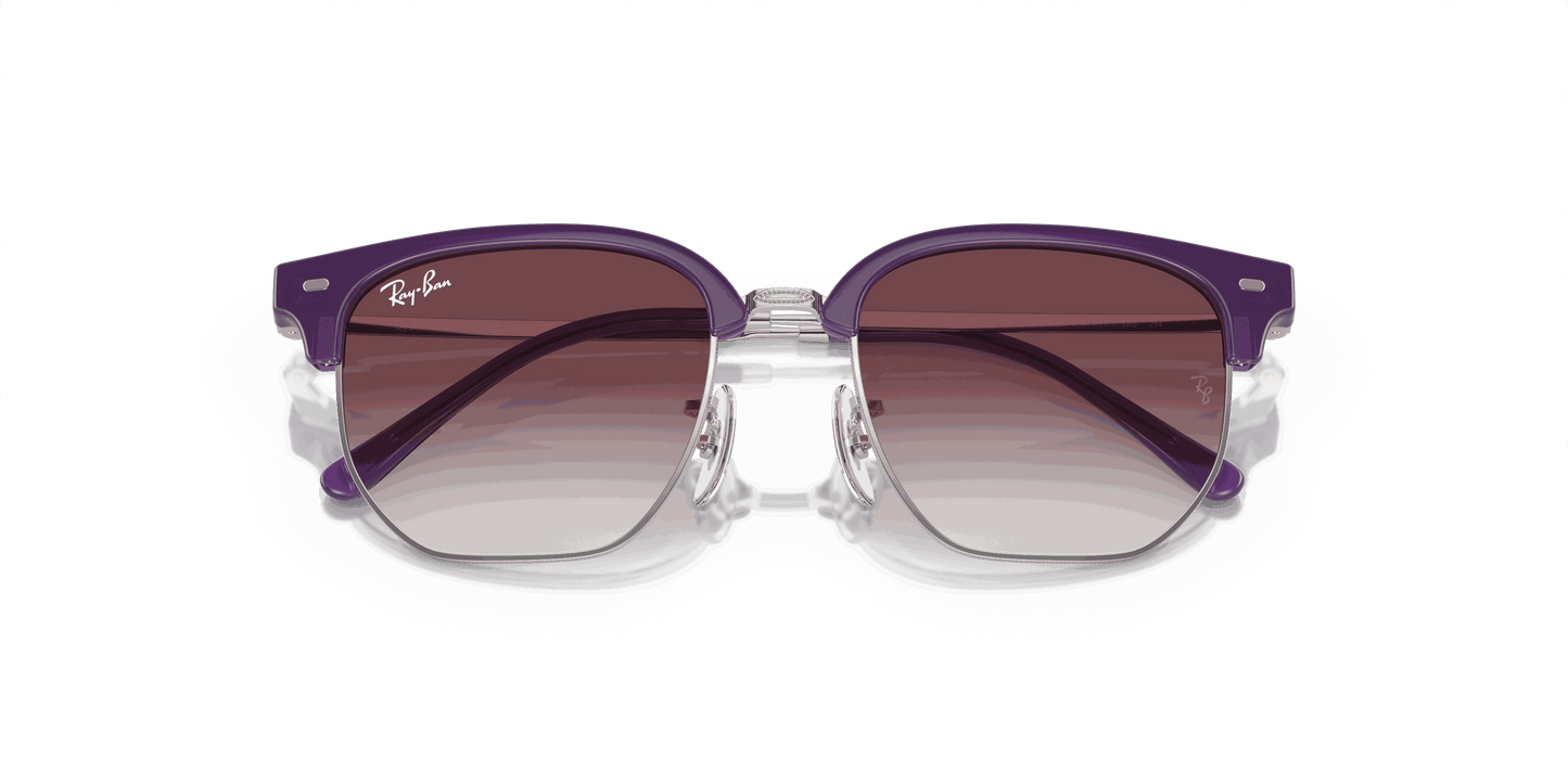 [Grey/Violet Lenses, Polished Opal Violet On Silver Frame]