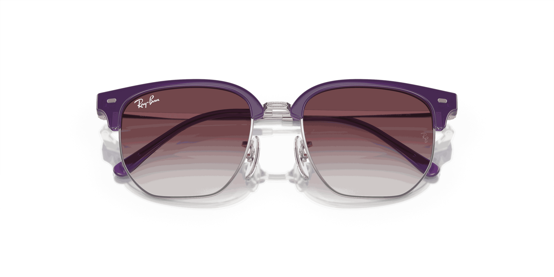 [Grey/Violet Lenses, Polished Opal Violet On Silver Frame]