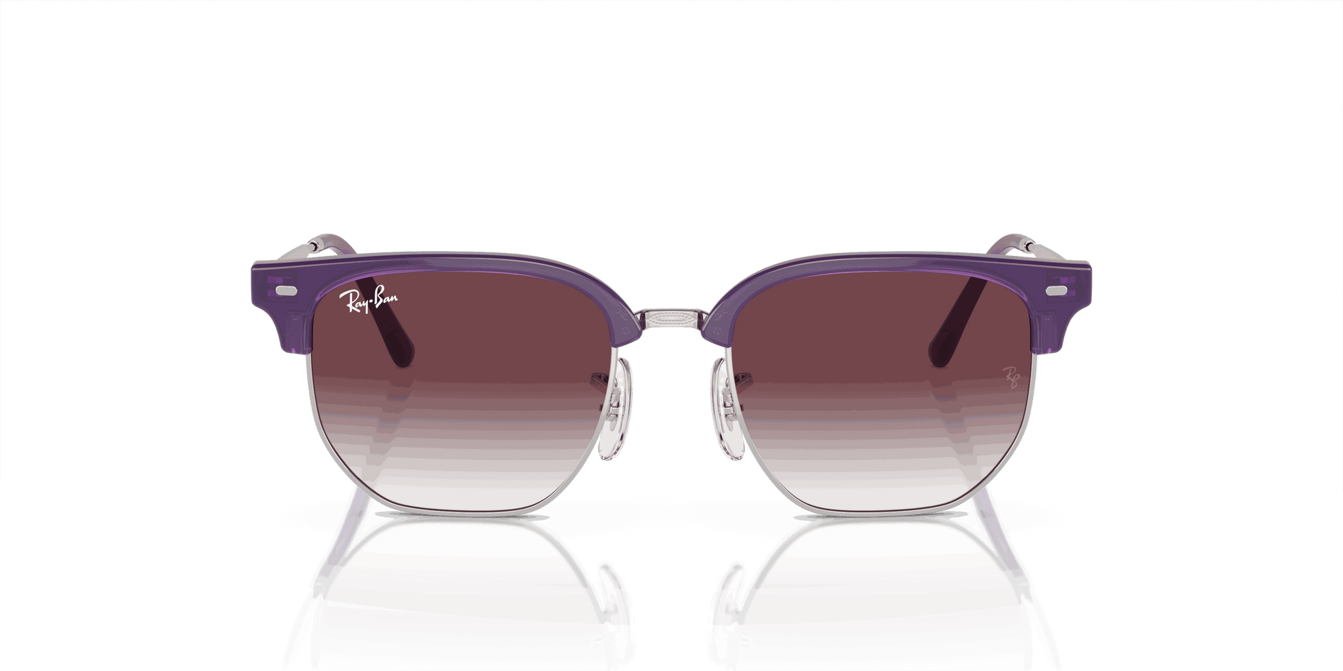 [Grey/Violet Lenses, Polished Opal Violet On Silver Frame]