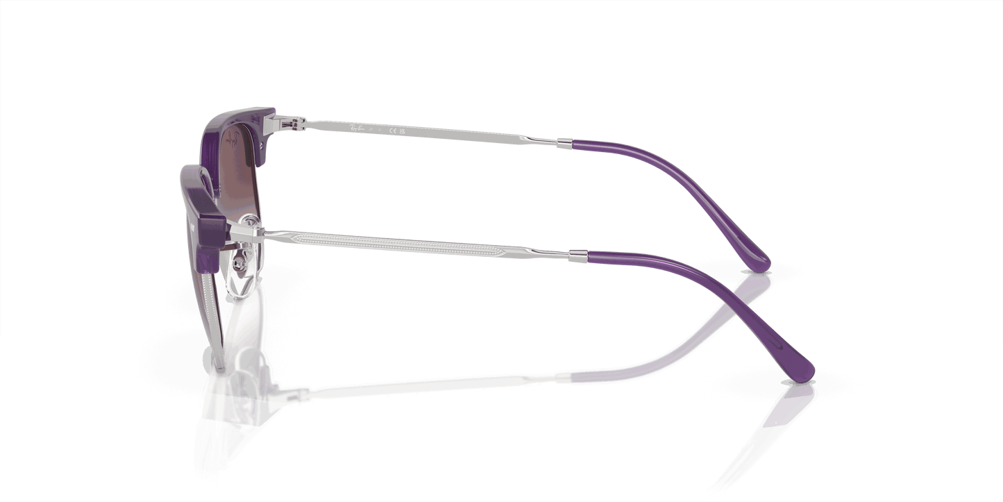 [Grey/Violet Lenses, Polished Opal Violet On Silver Frame]