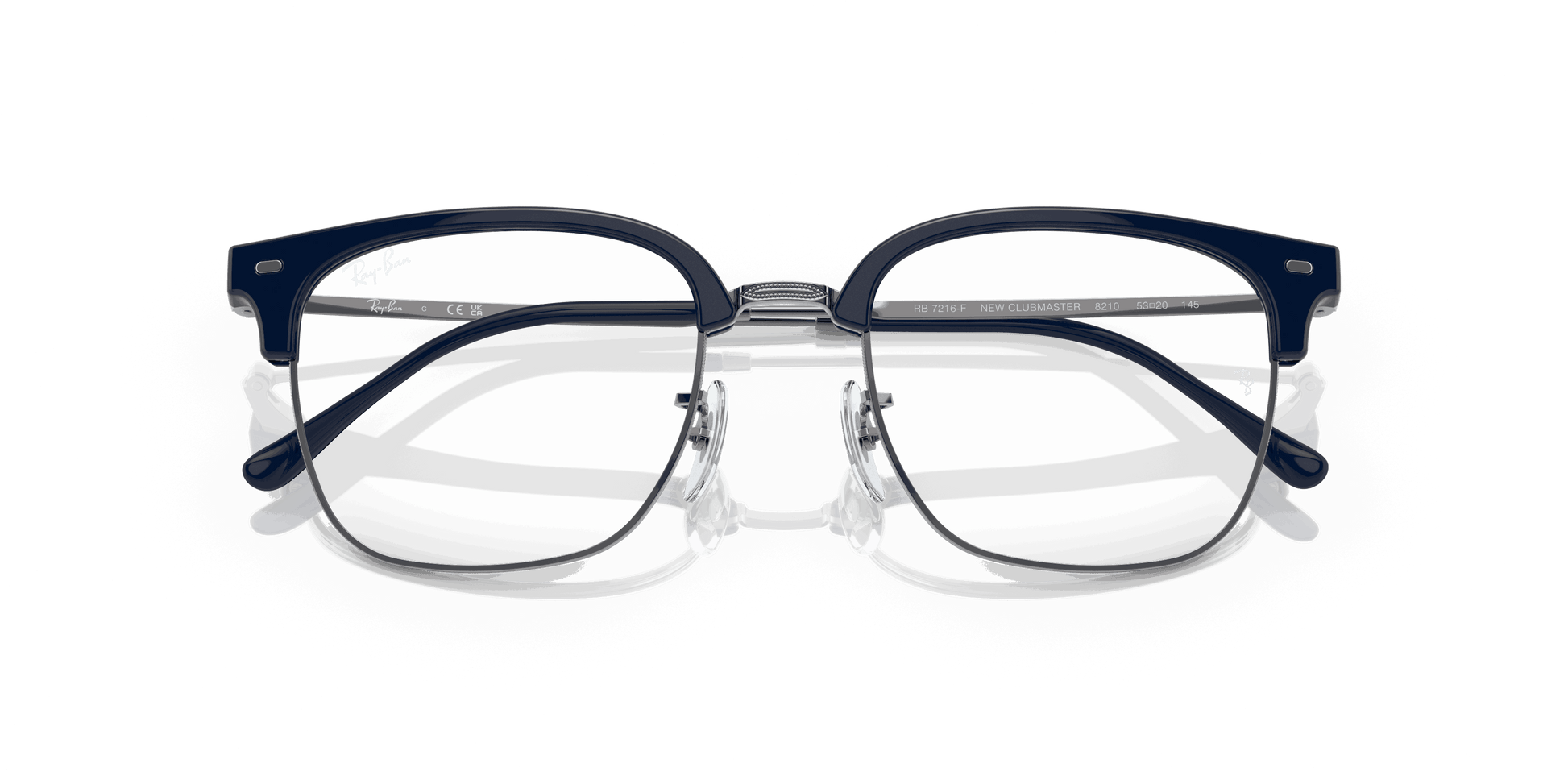 [Clear Lenses, Polished Blue On Gunmetal Frame]