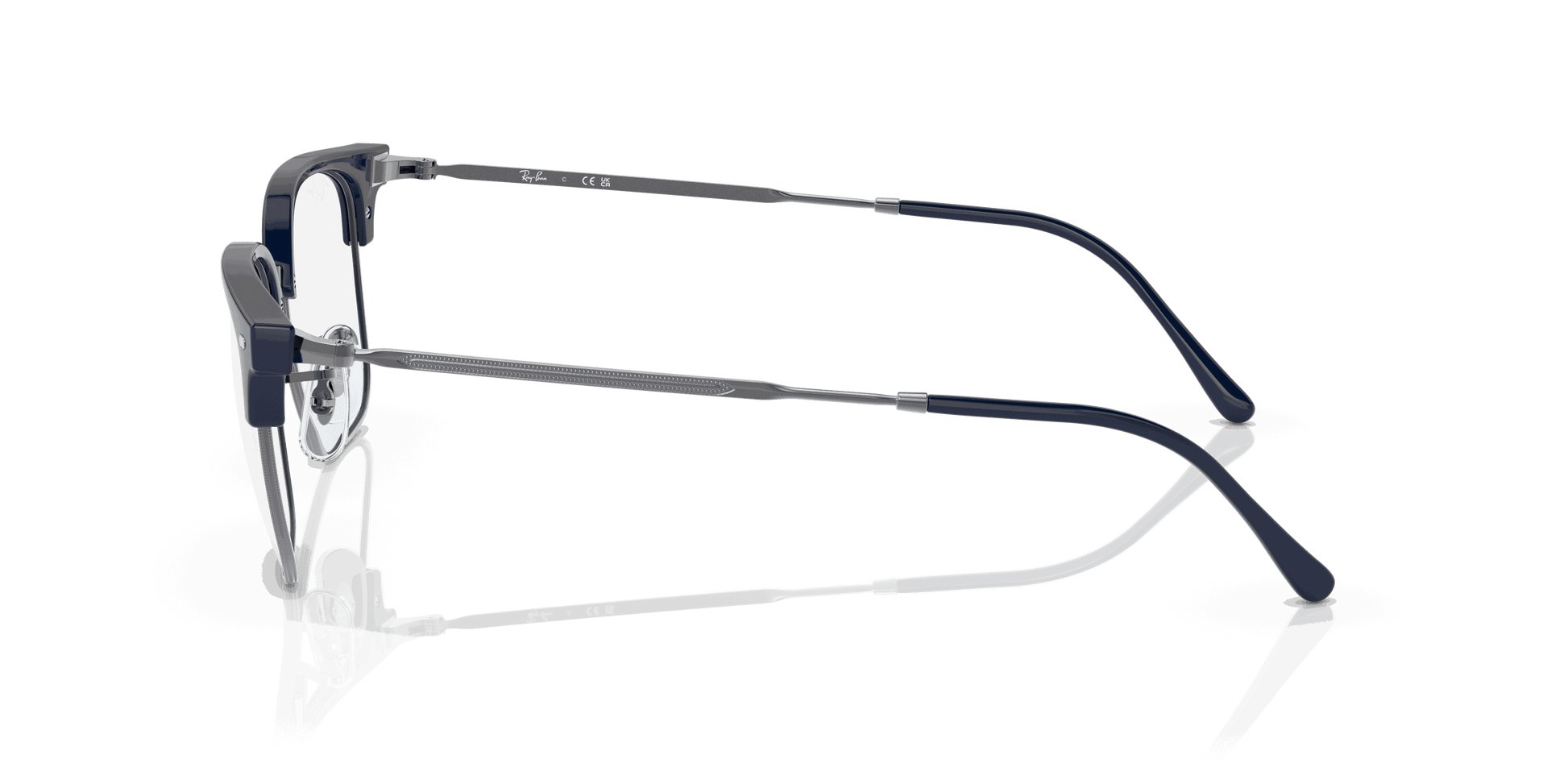 [Clear Lenses, Polished Blue On Gunmetal Frame]