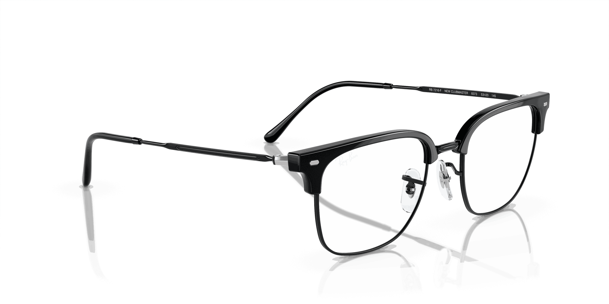 [Clear Lenses, Polished Black On Black Frame]