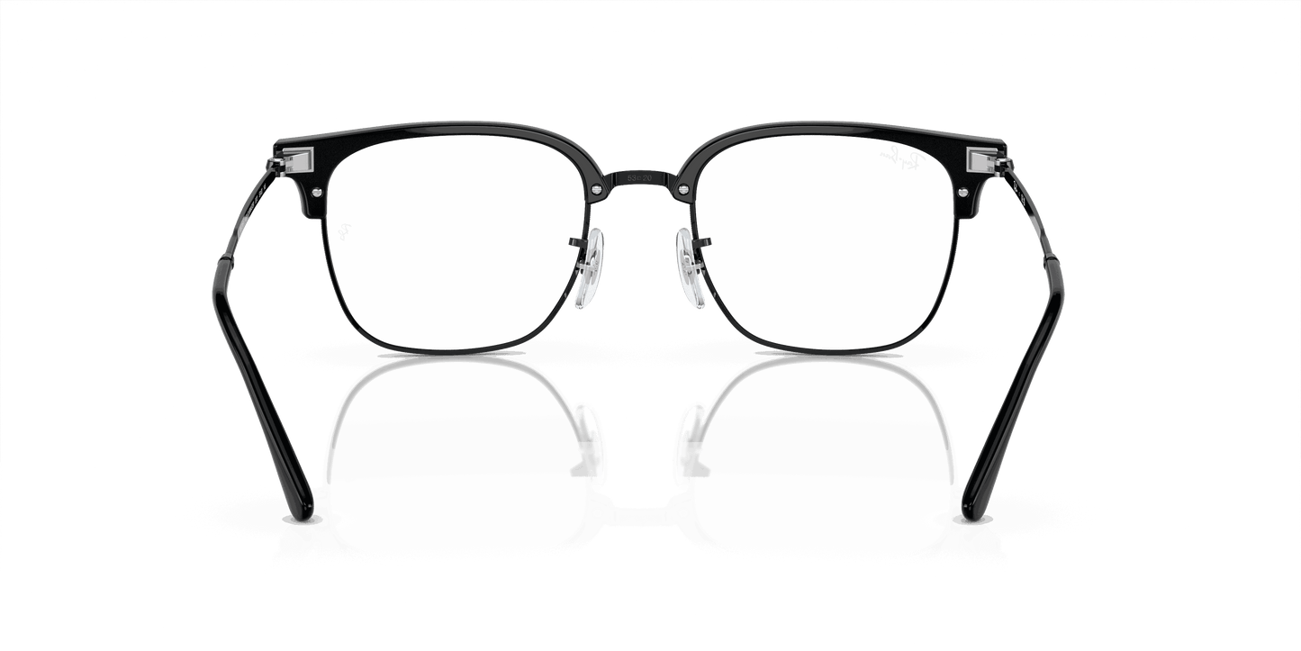 [Clear Lenses, Polished Black On Black Frame]