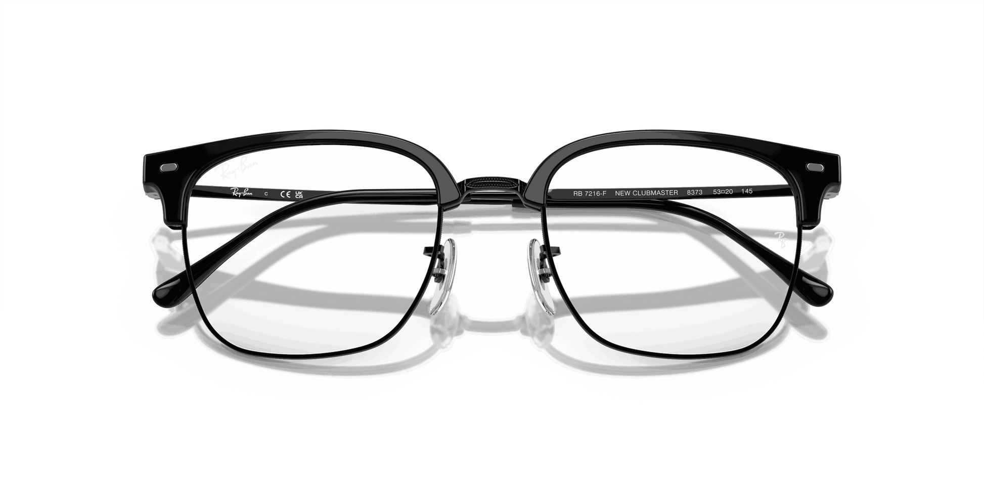 [Clear Lenses, Polished Black On Black Frame]