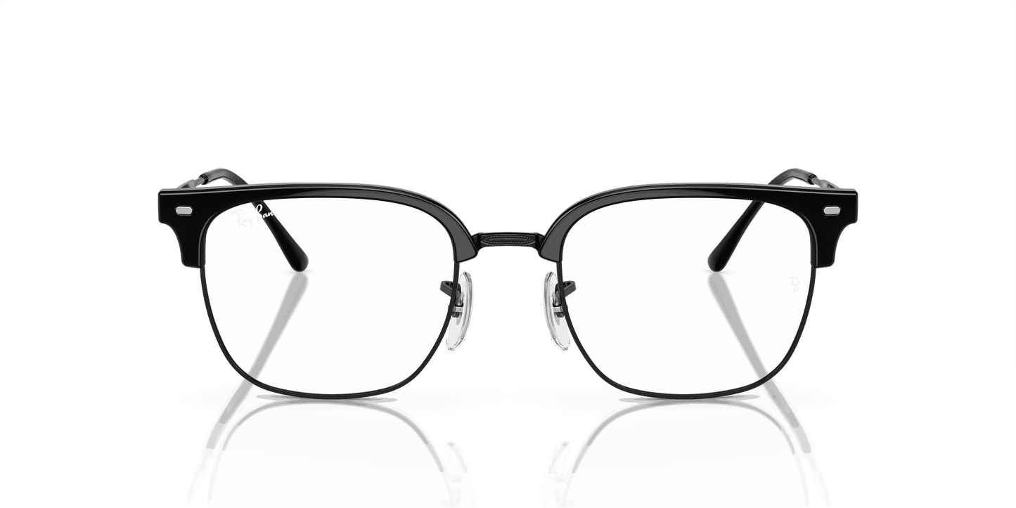[Clear Lenses, Polished Black On Black Frame]