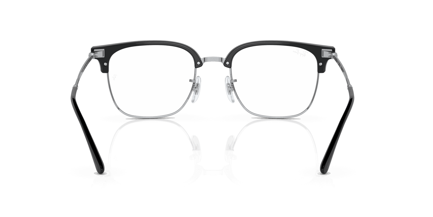 [Demo Lens Lenses, Polished Black On Silver Frame]