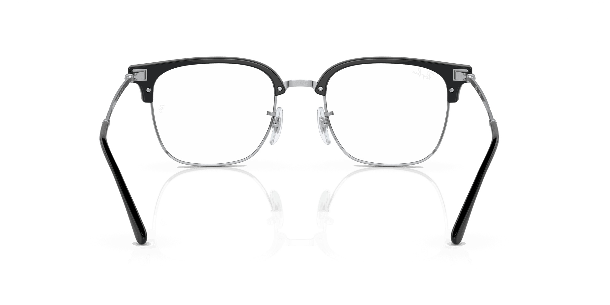 [Demo Lens Lenses, Polished Black On Silver Frame]