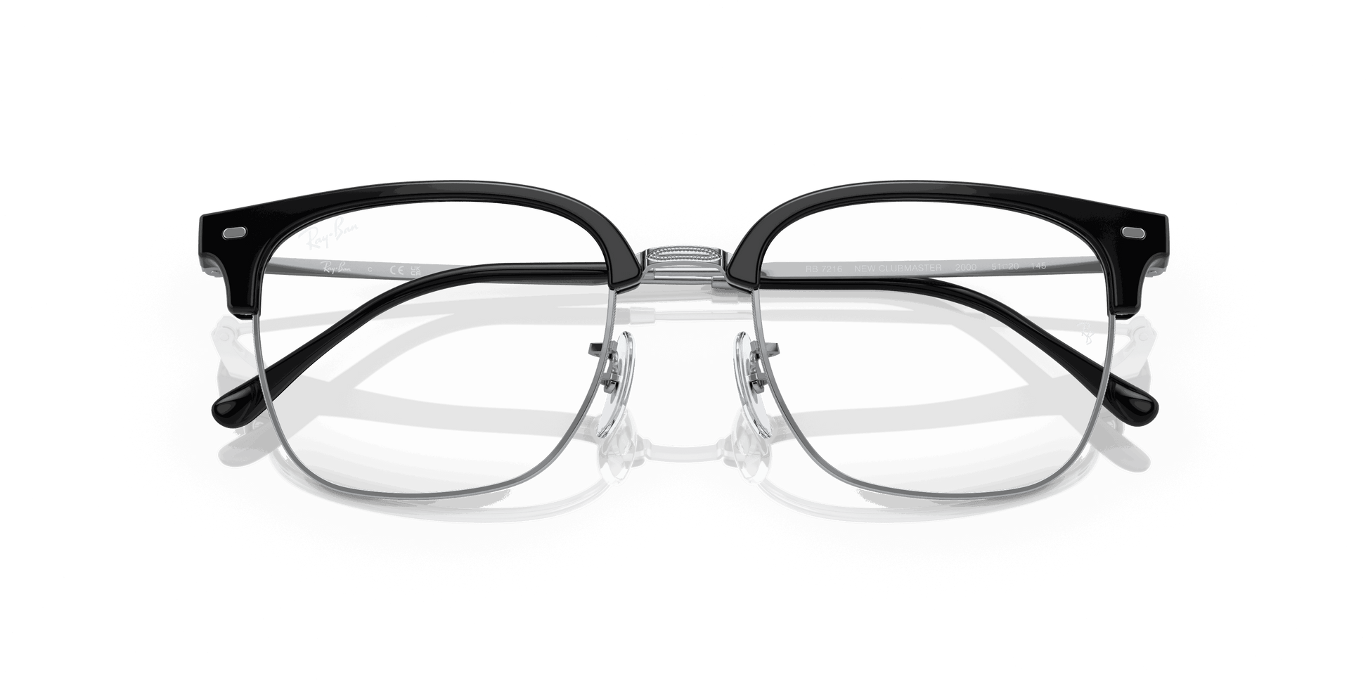 [Demo Lens Lenses, Polished Black On Silver Frame]