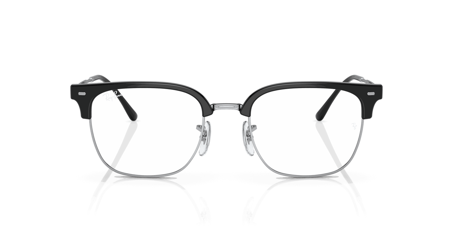 [Demo Lens Lenses, Polished Black On Silver Frame]