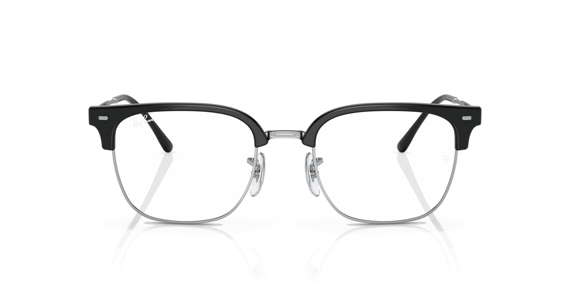 [Demo Lens Lenses, Polished Black On Silver Frame]