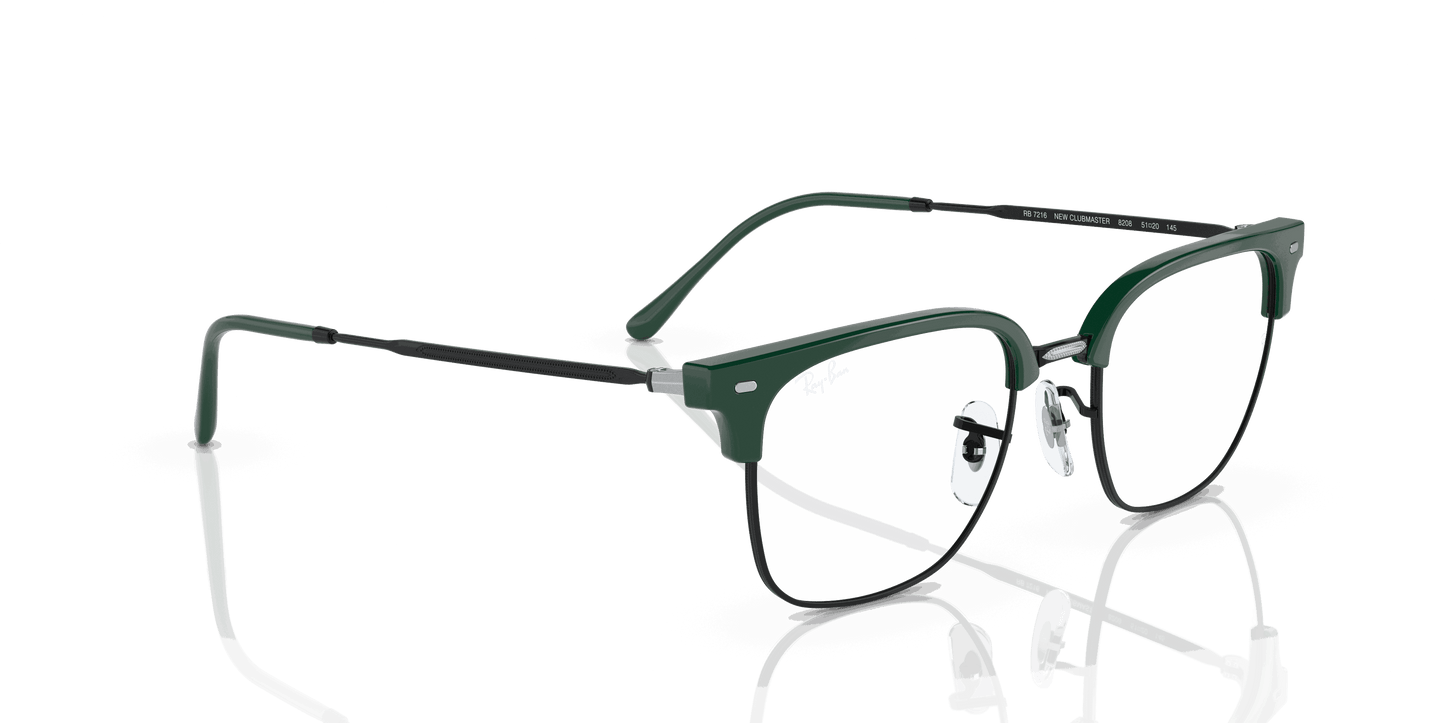 [Clear Lenses, Polished Green On Black Frame]
