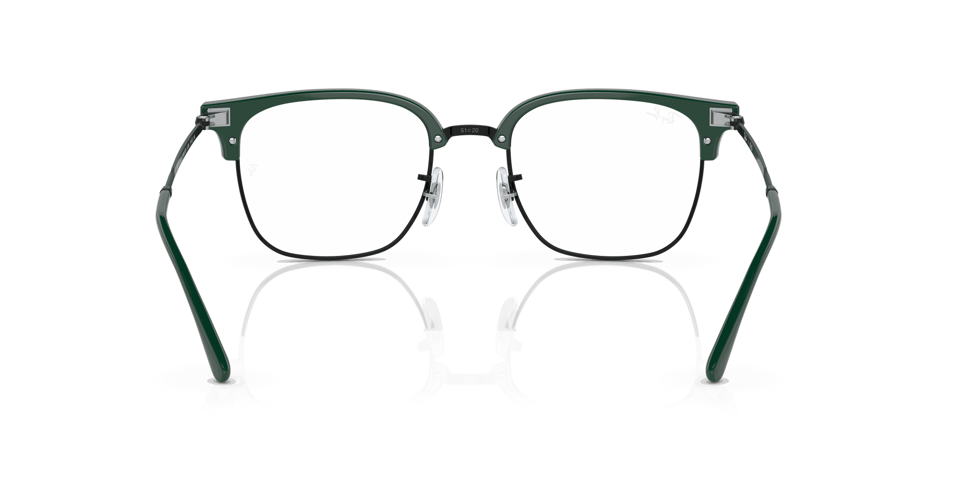 [Clear Lenses, Polished Green On Black Frame]