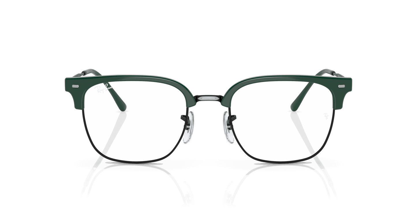 [Clear Lenses, Polished Green On Black Frame]
