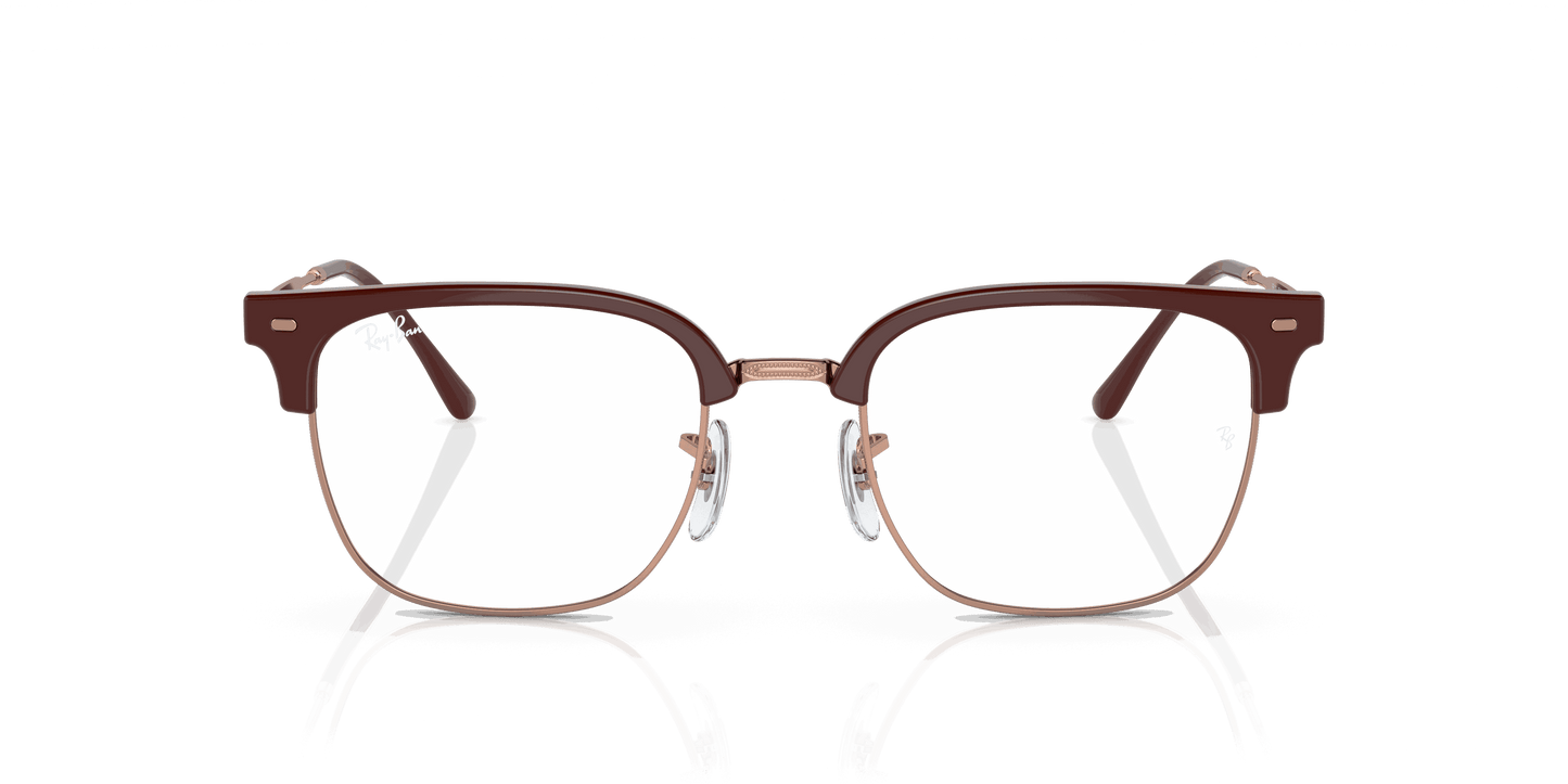 [Clear Lenses, Polished Bordeaux On Rose Gold Frame]