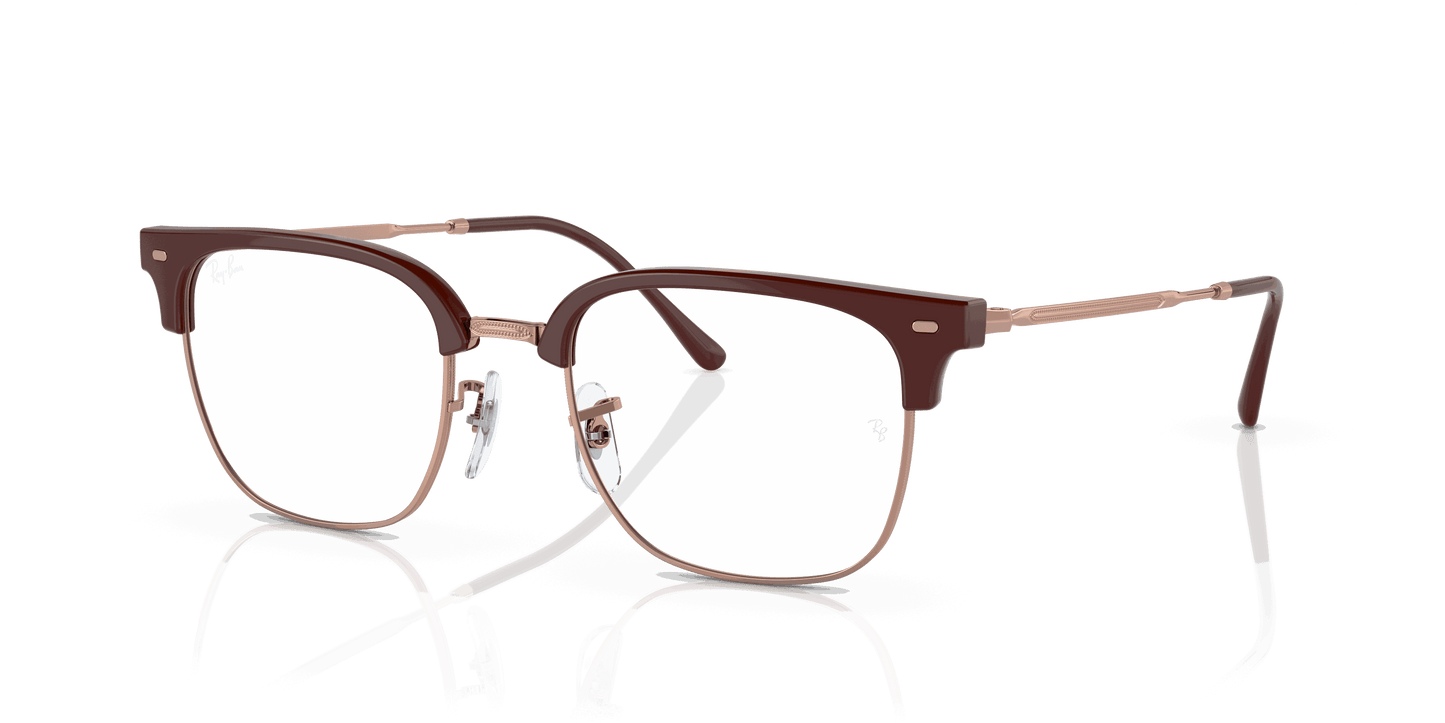 [Clear Lenses, Polished Bordeaux On Rose Gold Frame]