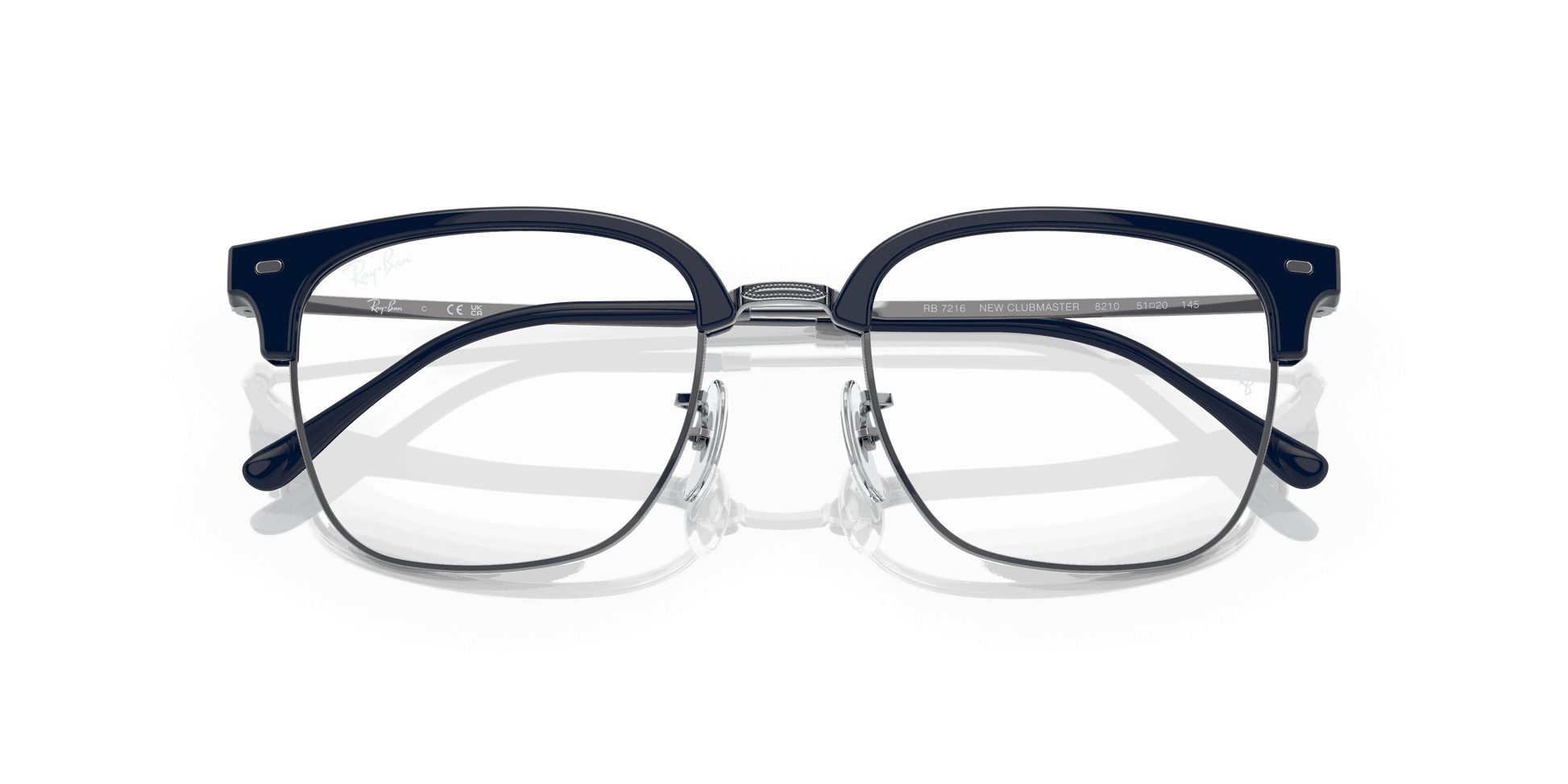 [Demo Lens Lenses, Polished Blue On Gunmetal Frame]