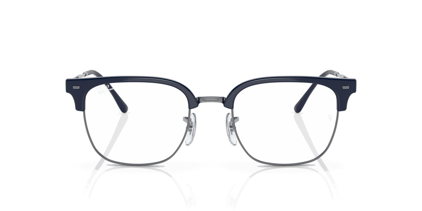 [Demo Lens Lenses, Polished Blue On Gunmetal Frame]