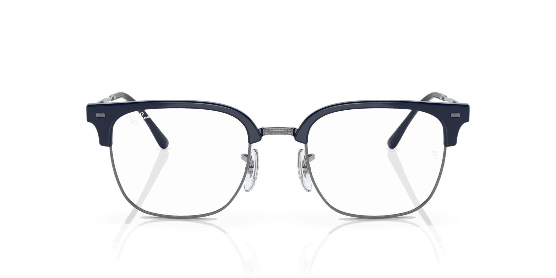 [Demo Lens Lenses, Polished Blue On Gunmetal Frame]