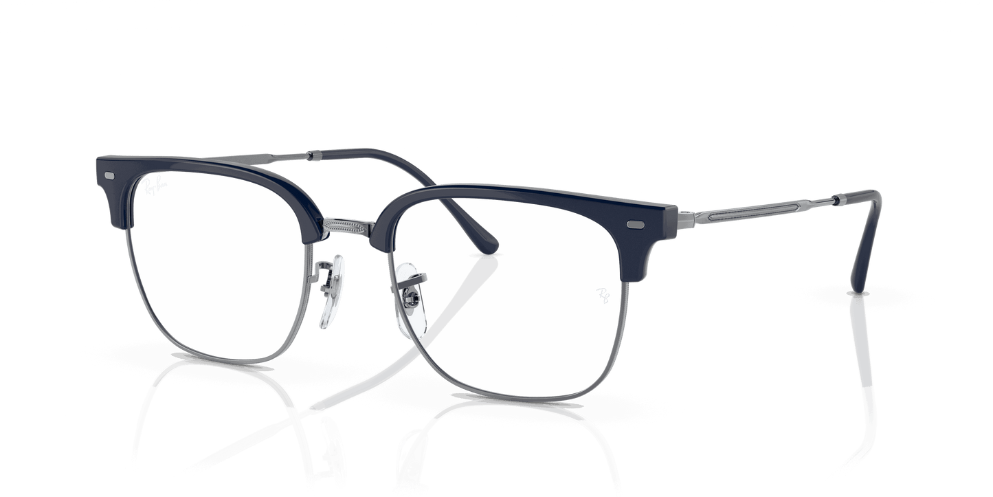 [Demo Lens Lenses, Polished Blue On Gunmetal Frame]