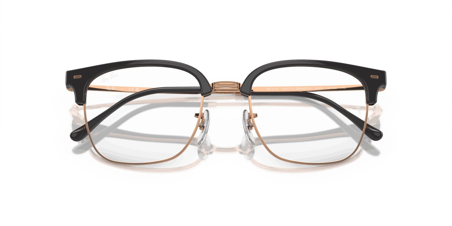 [Demo Lens Lenses, Polished Dark Grey On Rose Gold Frame]