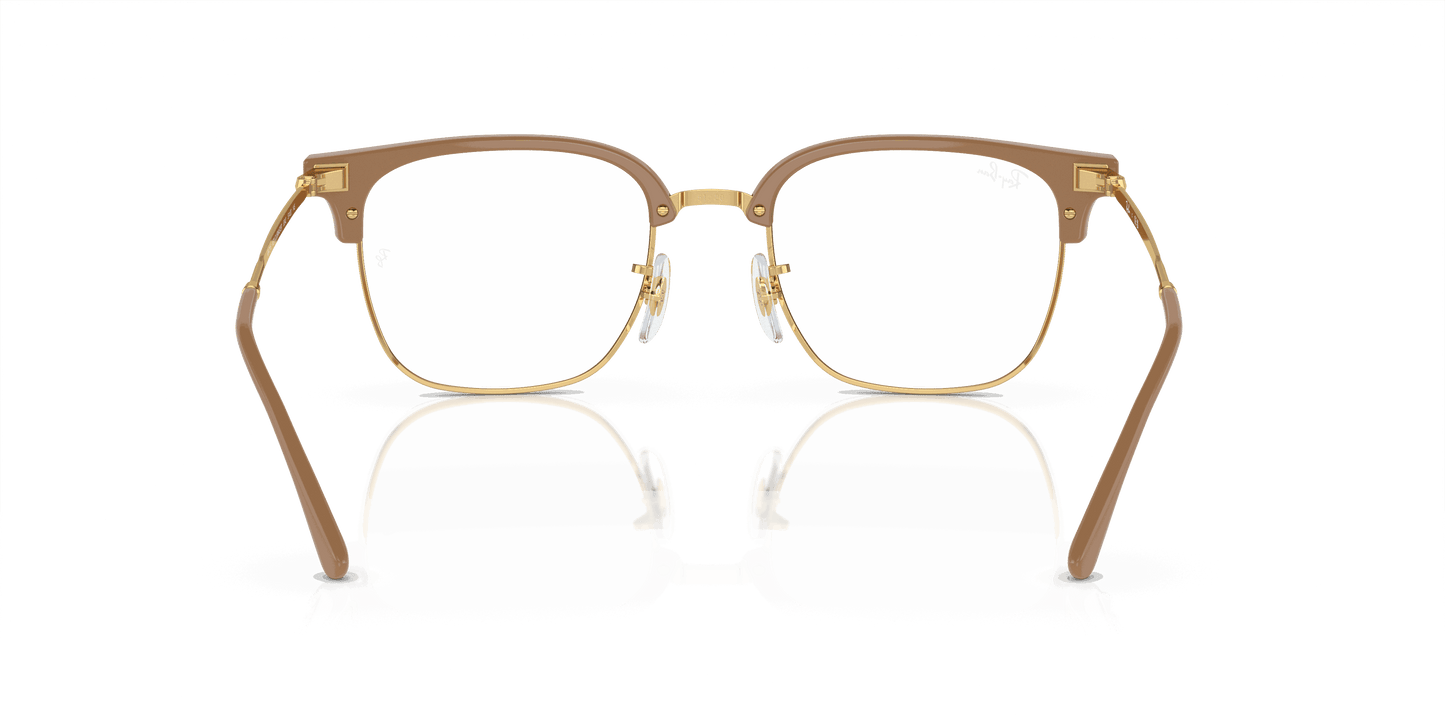 [Demo Lens Lenses, Polished Beige On Gold Frame]