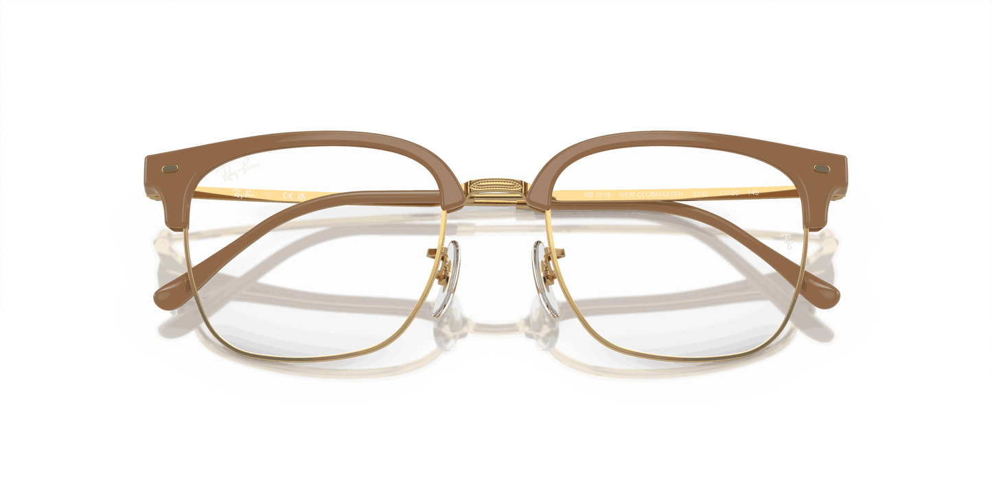 [Demo Lens Lenses, Polished Beige On Gold Frame]