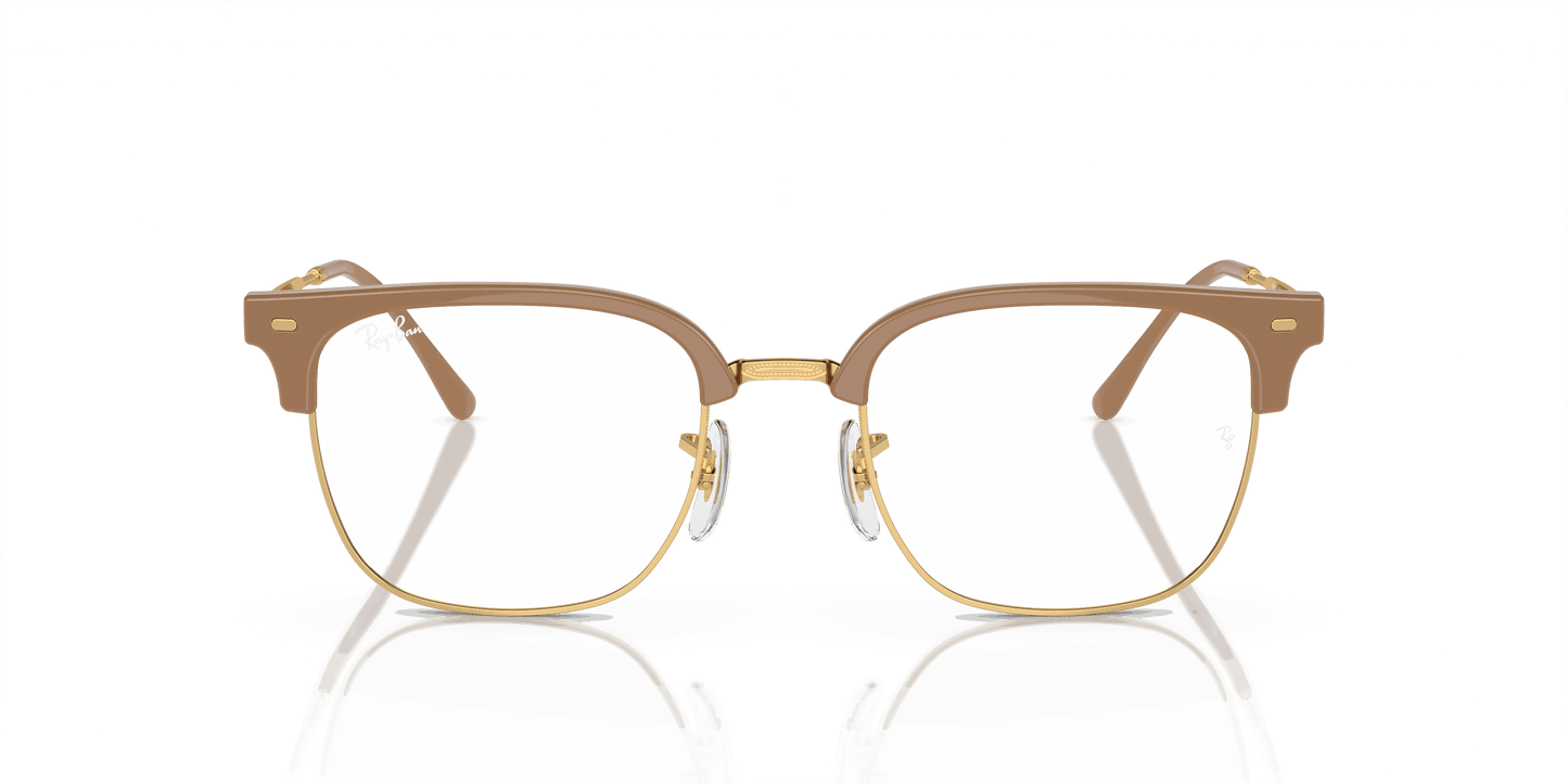[Demo Lens Lenses, Polished Beige On Gold Frame]
