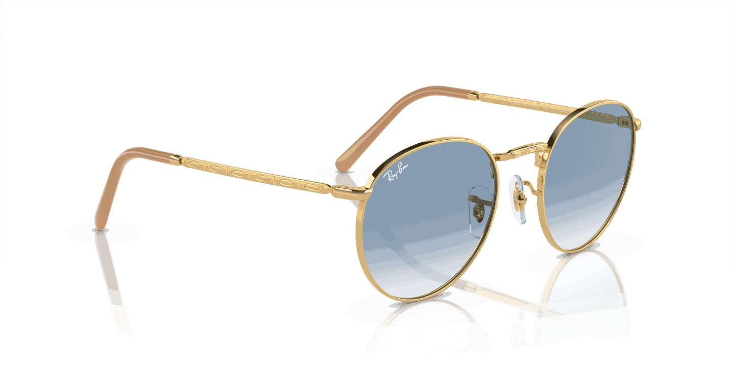 [Blue Lenses, Polished Arista Gold Frame]