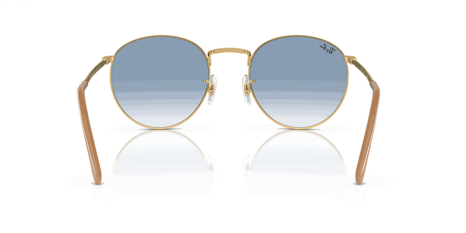 [Blue Lenses, Polished Arista Gold Frame]